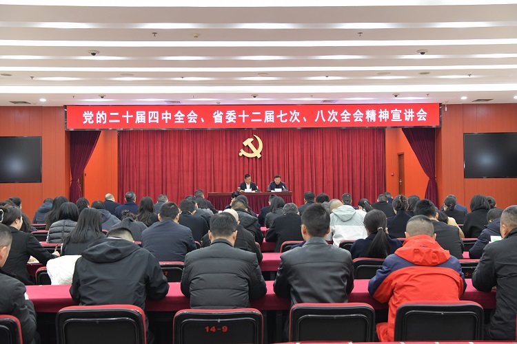 路桥集团召开学习贯彻党的二十届四中全会精神和省委十二届七次、八次全会精神宣讲会 路桥集团召开学习贯彻党的二十届四中全会精神和省委十二届七次、八次全会精神宣讲会